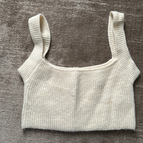 Bow tie up cardigan & crop top set - Picture 2 of 3